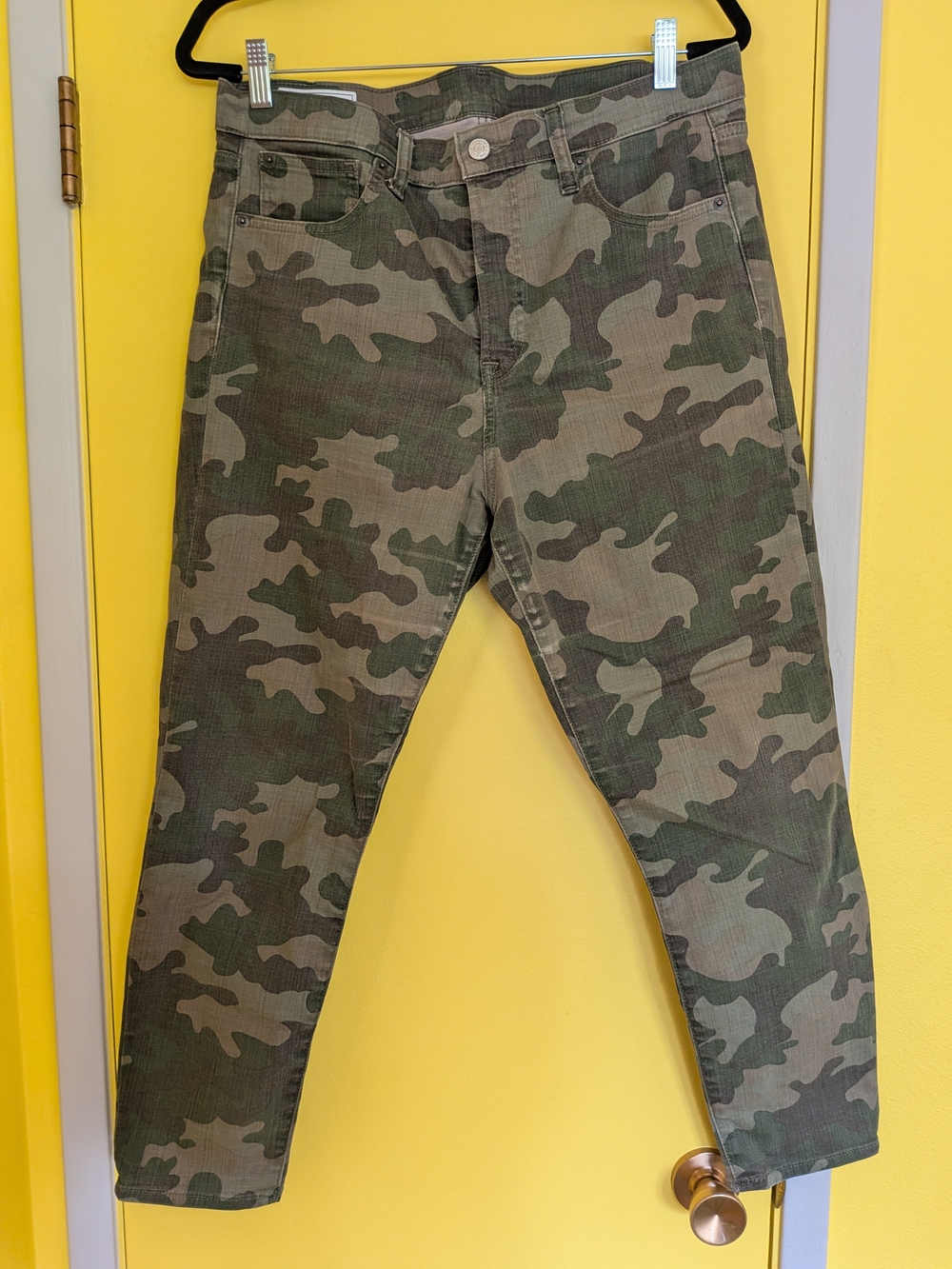 Gap Camo True Skinny Ankle High Rise Pants